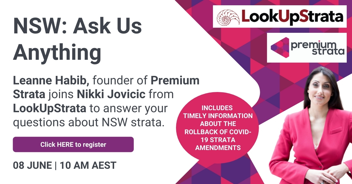 Register for the upcoming NSW Strata Webinar with Premium Strata