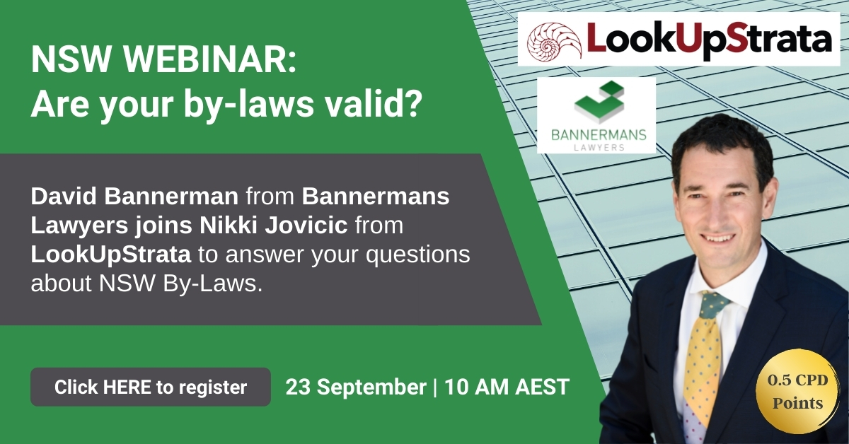 NSW: Are Your By-laws Valid? + ByLaw Q&A WEBINAR