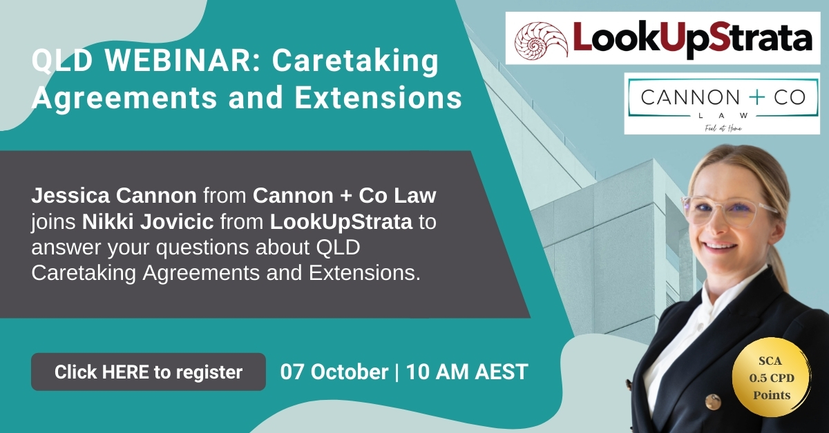 QLD: Caretaking Agreements and Extensions + Q&A WEBINAR