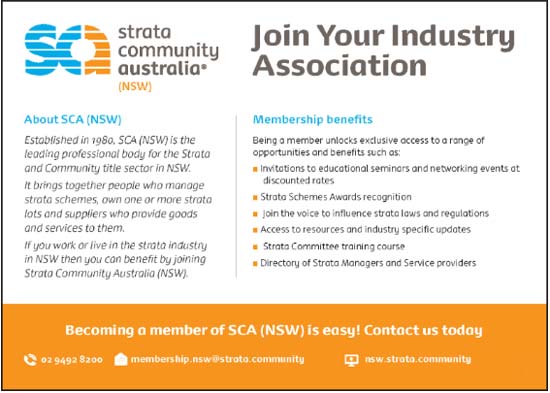 SCA (NSW) Lot Owner Membership