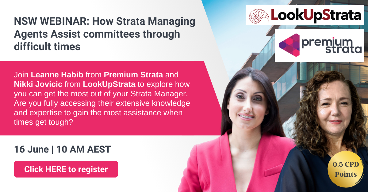 NSW: How strata managing agents assist committees through difficult times