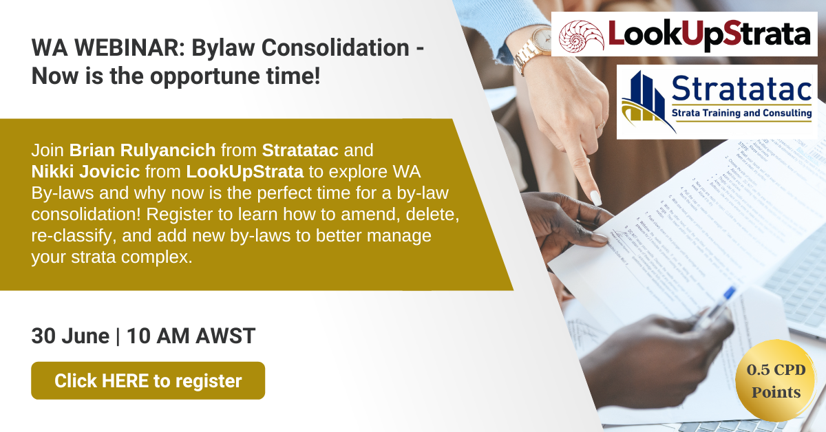 WA: Bylaw Consolidation - Now is the opportune time!